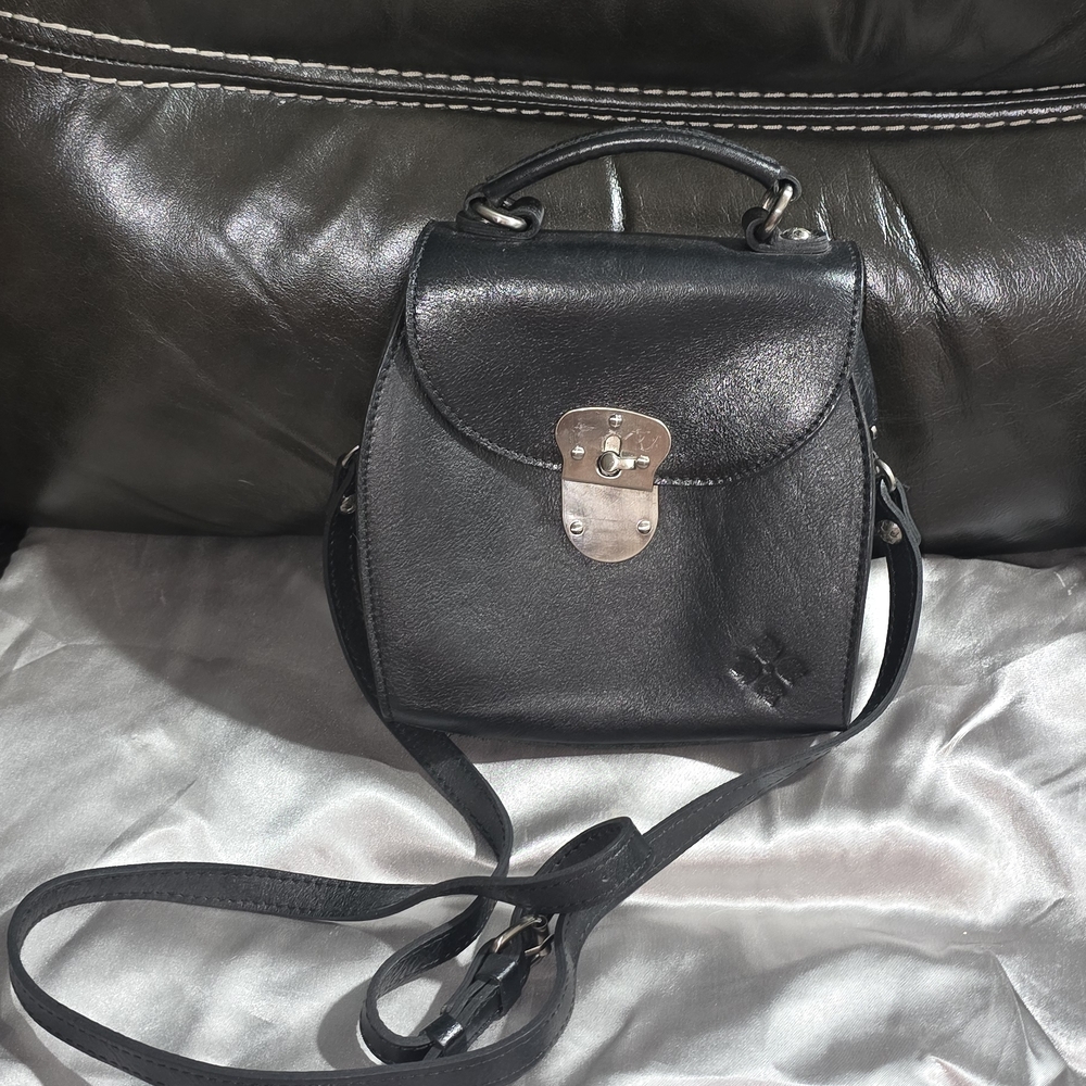 Patricia Nash Black Crossbody Mini Bag